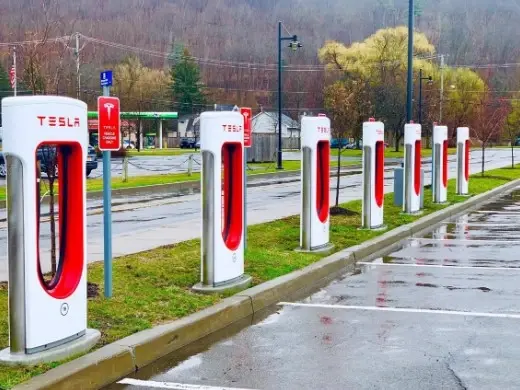 1.	Tesla electric-vehicle (EV) charging station in Ithaca, New York